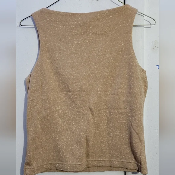 Gap top for women Size Small color gold with glitter - Picture 3 of 3